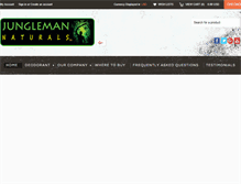 Tablet Screenshot of junglemannaturals.com